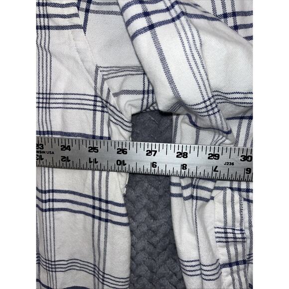 Eddie Bauer Shirt Mens L Blue Plaid Cotton Button Down Long Sleeve Oxford Casual - Picture 6 of 10